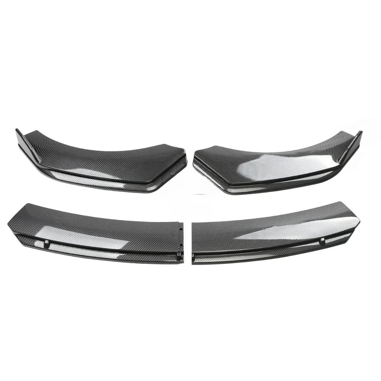 Splitter for Abarth 500 and 595, here the photo shows a close up of the splitter with the carbon look - M-Pure Dynamics