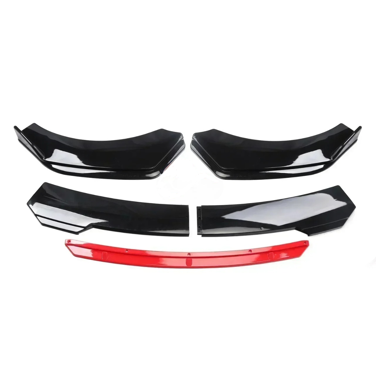 Splitter for Abarth 500 and 595, here it shows the front splitter with the glossy black style - M-Pure Dynamics