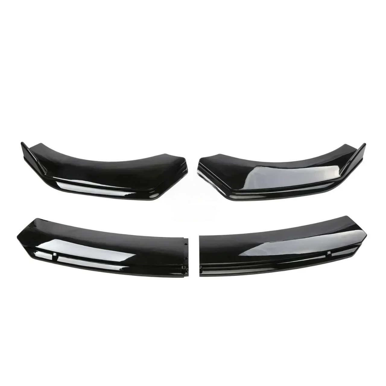 Splitter for Abarth 500 and 595, here the photo it shows the glossy black style - M-Pure Dynamics