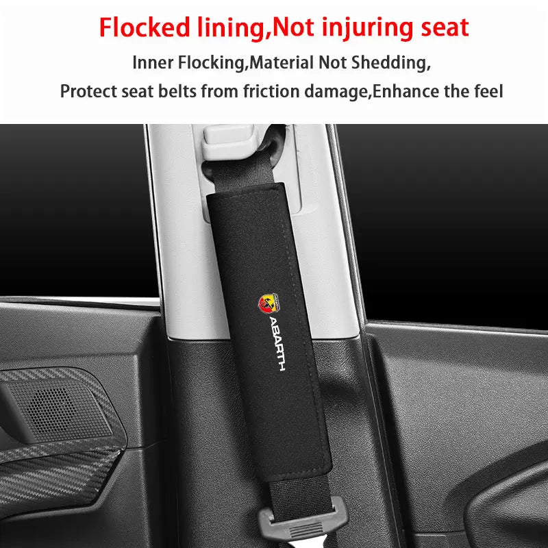 Abarth Style Passenger Belt protection, here it shows how it lines up - M-Pure Dynamics