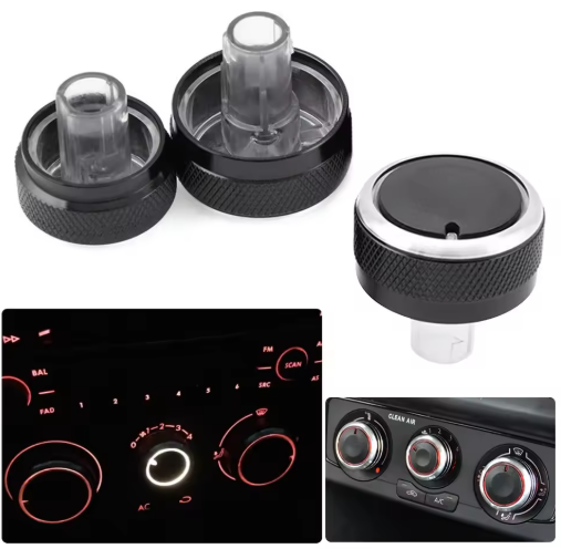 Air Conditioner Knob Volkswagen VW Golf4 GOLF 4 MK4 Passat B5, here the photo shows the conditioner know up close - M-Pure Dynamics