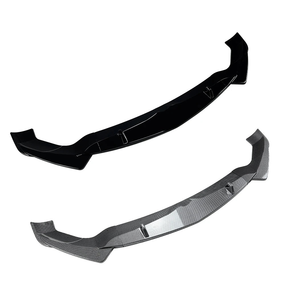 Two car bumper extensions on a white background