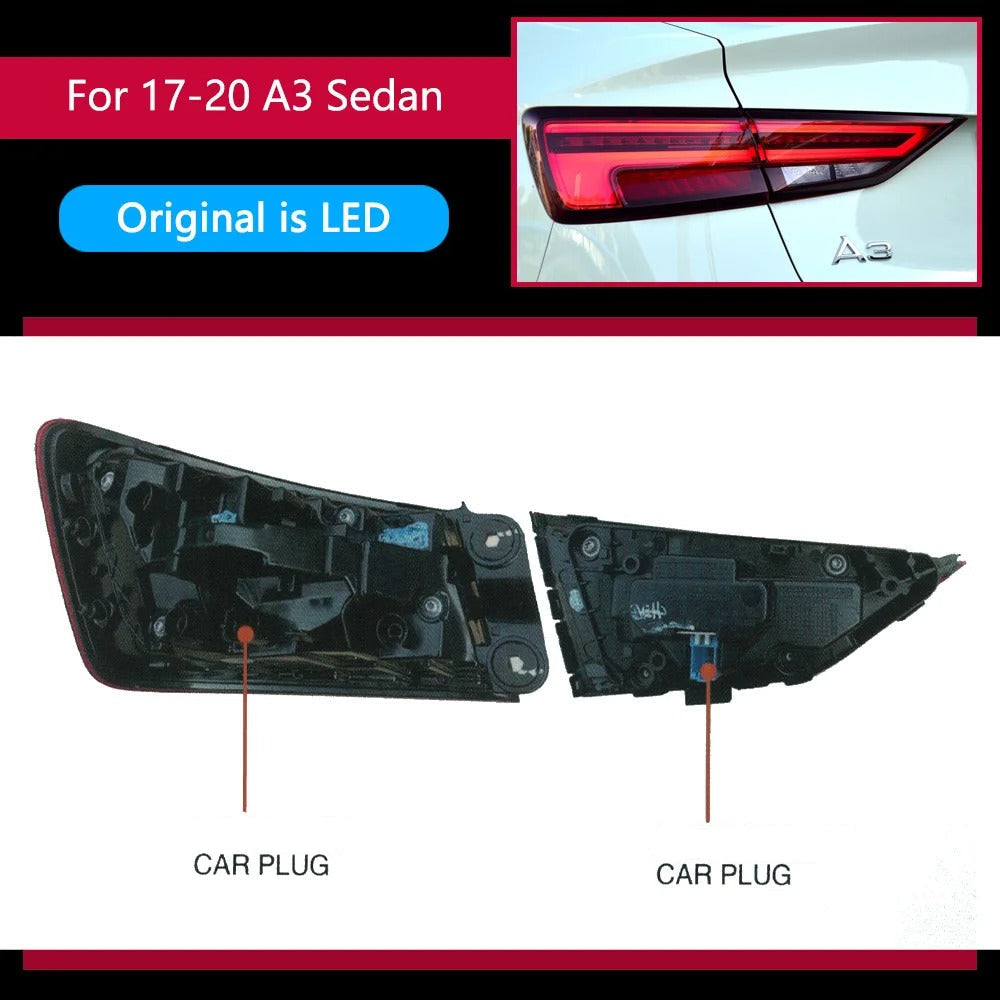 Rear Lights Upgrade LED Dlr, Dynamic Lights for Audi A3 Sedan (2013-2019)