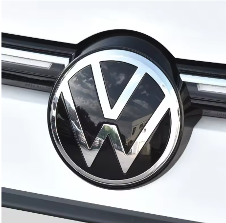 Volkswagen Golf 8 Badge, here the photo shows the badge upclose installed on the car - M-Pure Dynamics