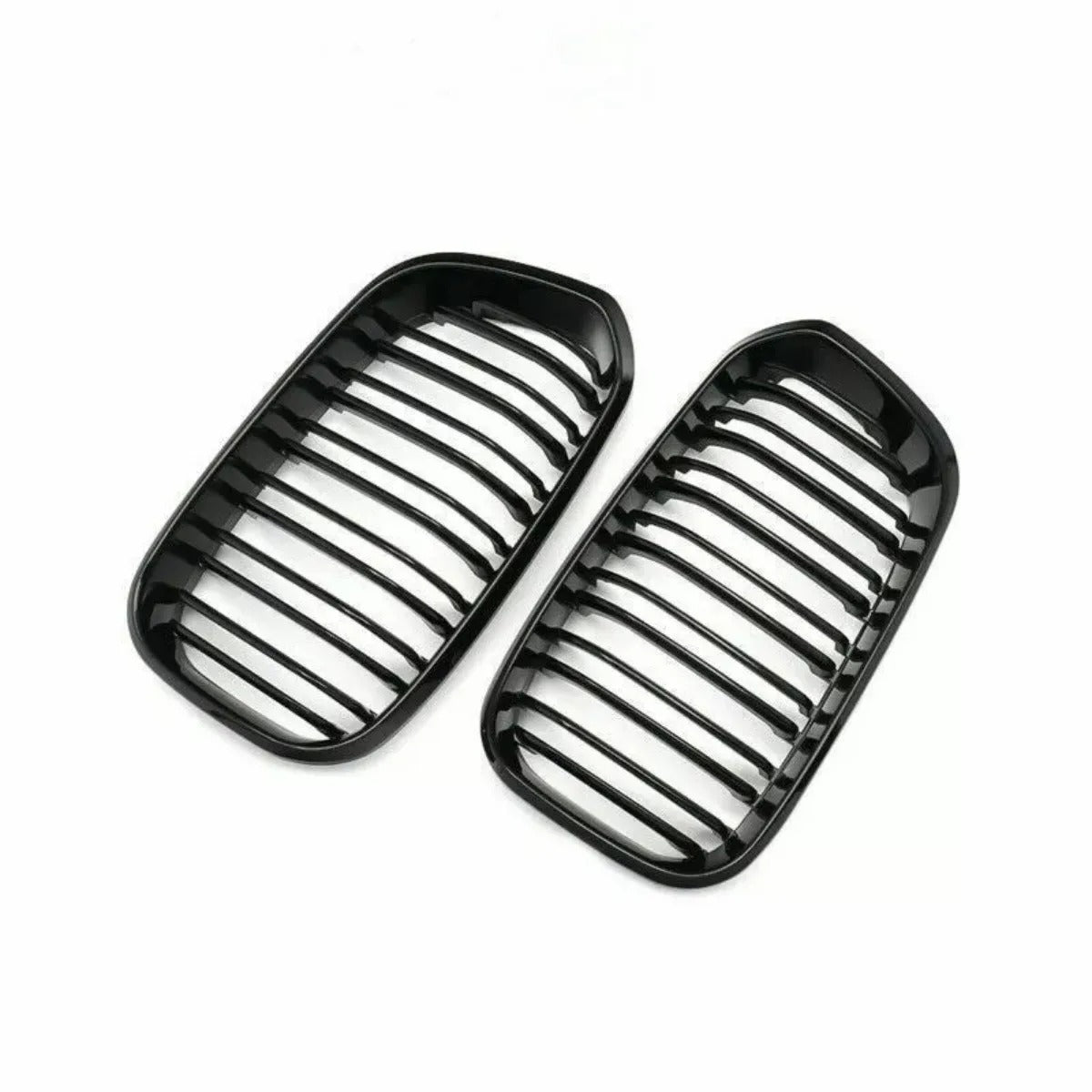 Black Front Grille for Bmw f20-f21 LCI 2015-2019, the poto shows the front grille upclose - M-Pure Dynamics