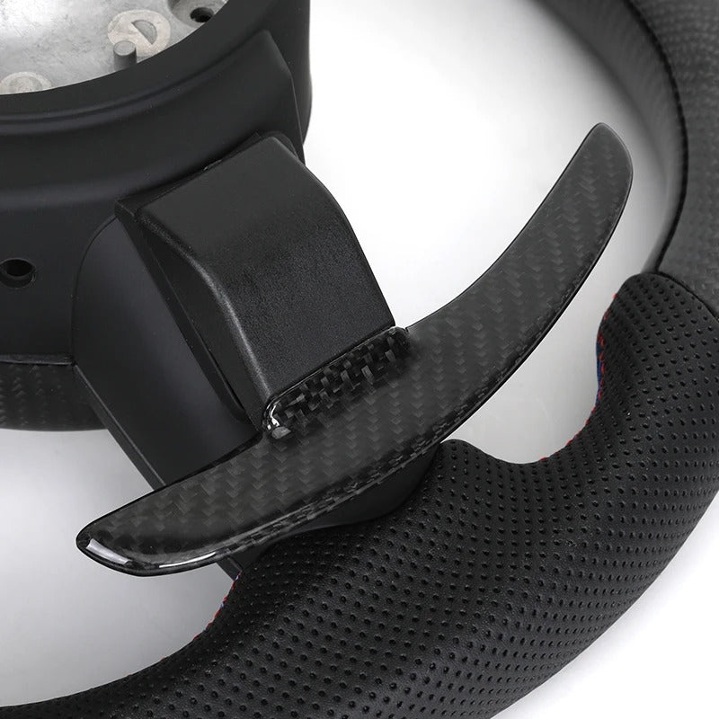 Volante in fibra di carbonio con LEDs di cambiata per Bmw Serie 1,2,3,4,5,6