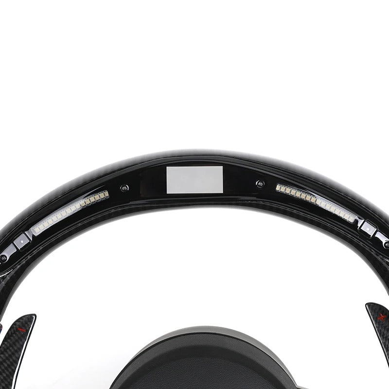 Volante in fibra di carbonio con LEDs di cambiata per Bmw Serie 1,2,3,4,5,6