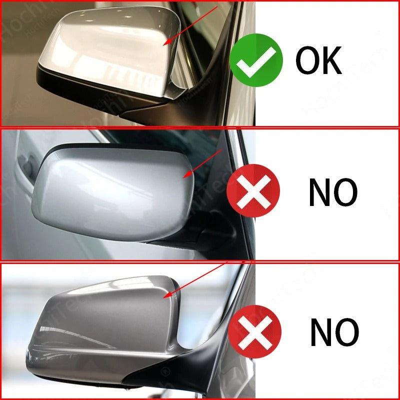 The Photo shows the Sport Cap installed on the car, with the specific fitments requirments