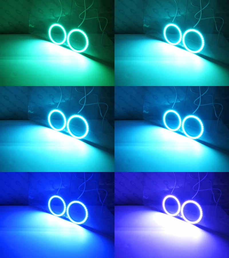 Kit Angel Eye RGB for Abarth 500, here it shows all of the other color the kit has - M-Pure Dynamics