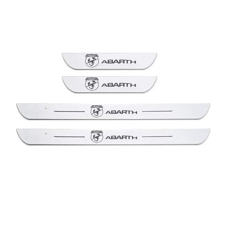 Front and Rear Door LED Sill Plat for Abarth - M-Pure Dynamics