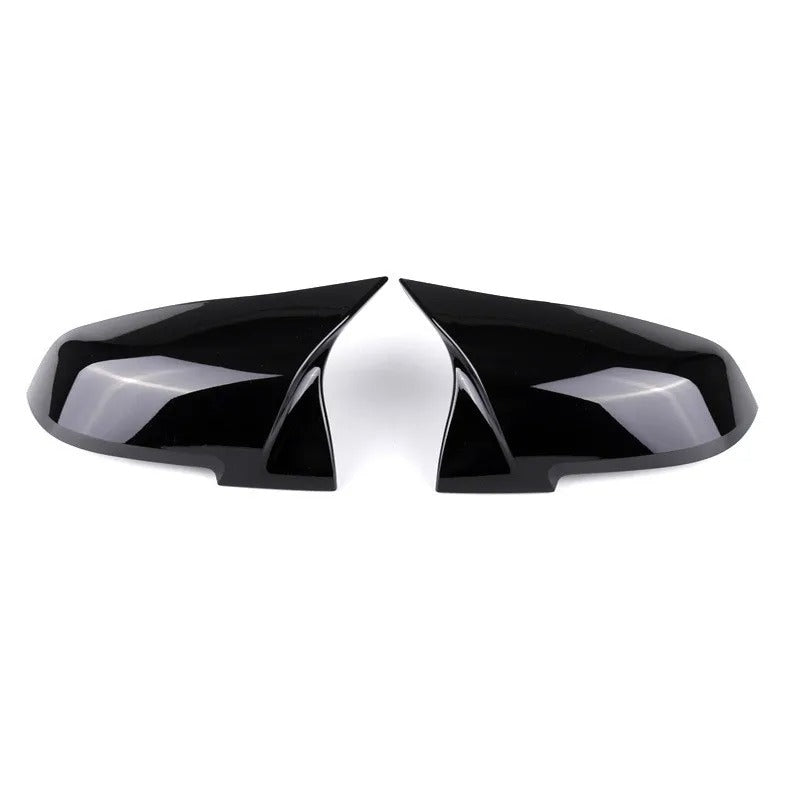 BMW M3 F80 M4 F82 F83 Carbon Fiber Mirror Cover Caps, the photo shows the black color of the mirror caps - M-Pure Dynamics