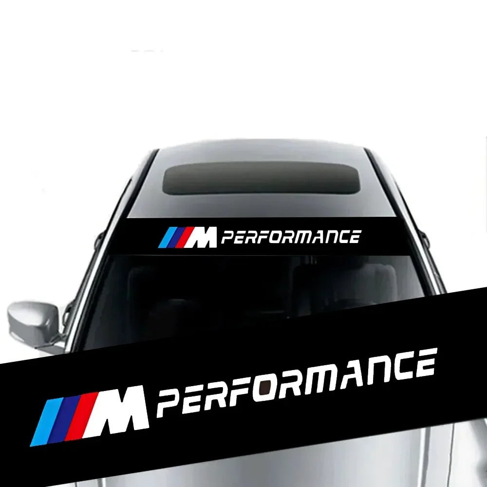 The Photo Shows the decal for the BMW upclose and mounted on the car