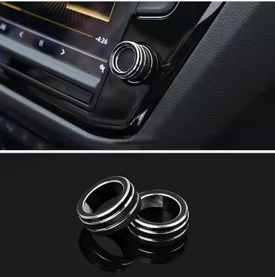 Radio Volume knob for Volkswagen Tiguan 2 Mk2 Atlas T-roc passat b8 Golf 7 2017 2018 2019 2020 2021, the photo here shows the radio knob black color - M-Pure Dynamics