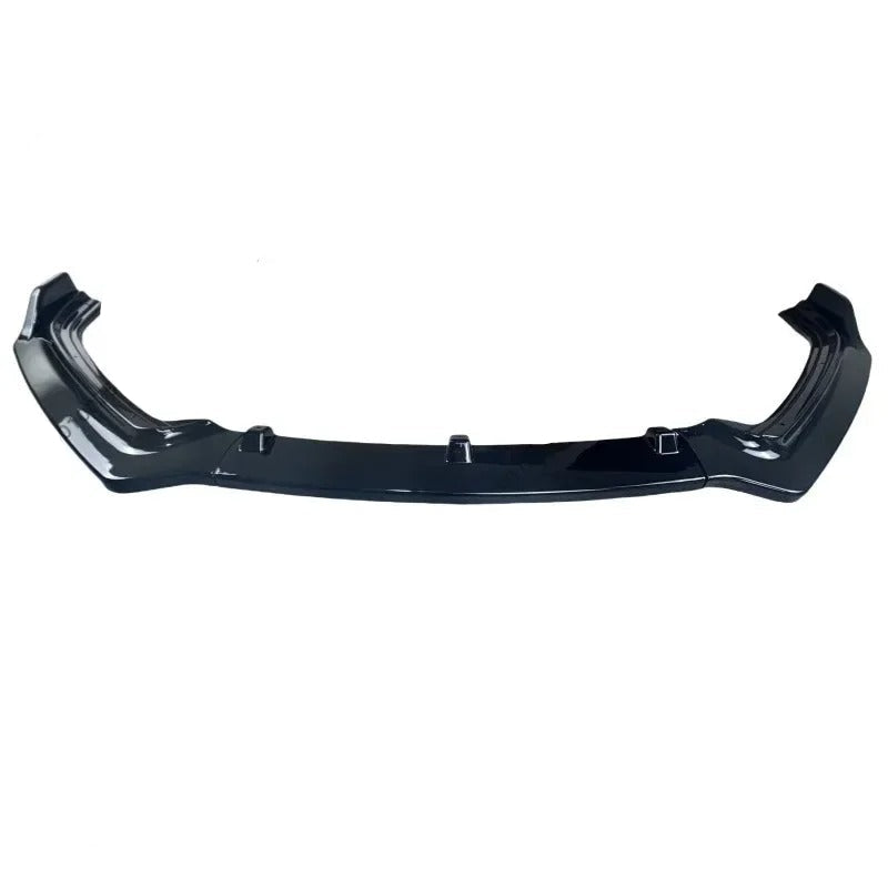 Black car bumper on a white background