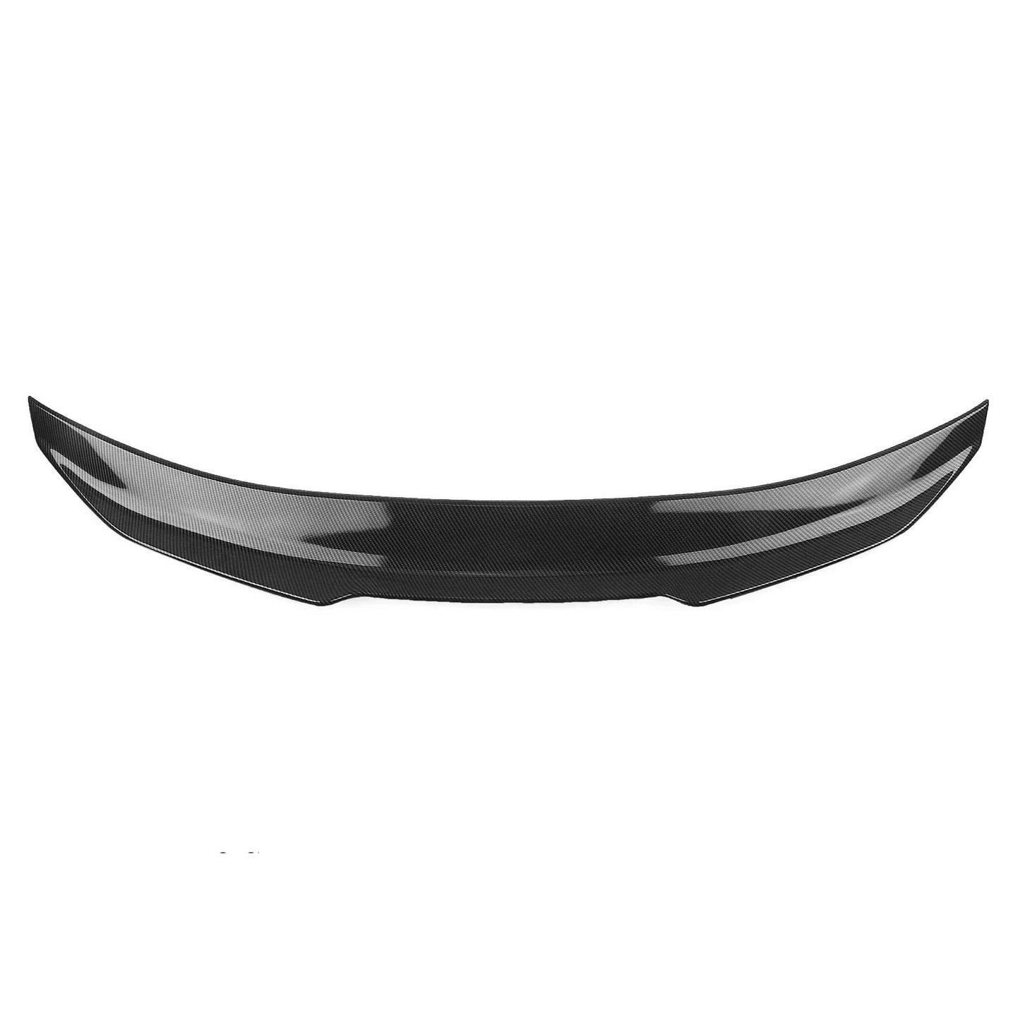 This Photo shows the spoiler mounted in the Caron Fiber Color