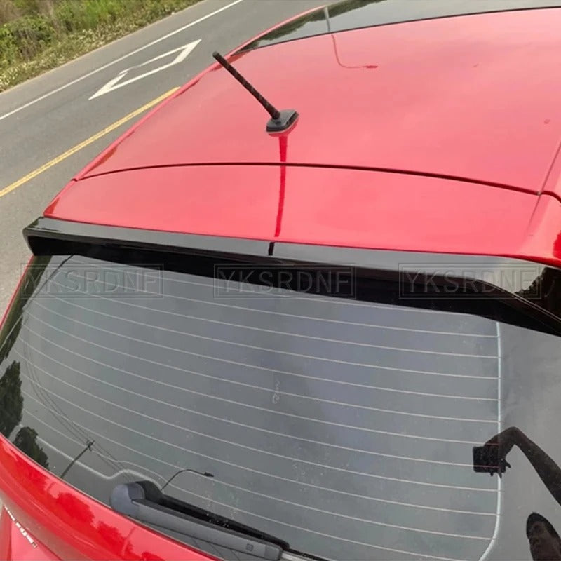 Spoiler for VW Polo MK5 GTI 2012 2013 2014 2015 2016 2017 2018 Glossy Black, the photo shows the spoiler of the Polo mounted - M-Pure Dynamics
