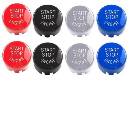 Start Button Cover for BMW 1 2 3 4 Serie X1 F48 F20 F21 F30 F32 F33 F34 F36 F45 F46, here the photo shows all the different color of the start buttons - M-Pure Dynamics