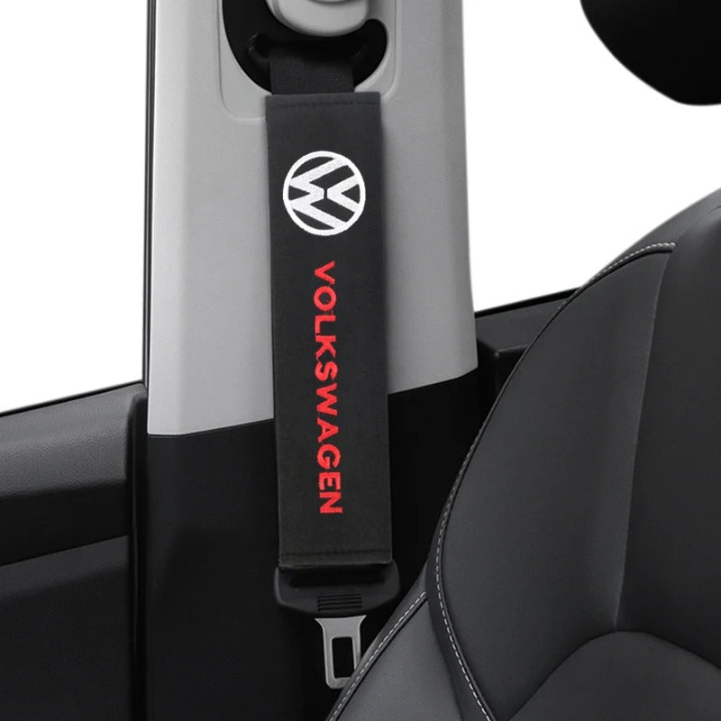 2pz Seat Belt protection for Volkswagen GOLF 5 Tiguan Polo Golf 6 Golf 7 Jetta, here the photo shows how the product look in the car - M-Pure Dynamics