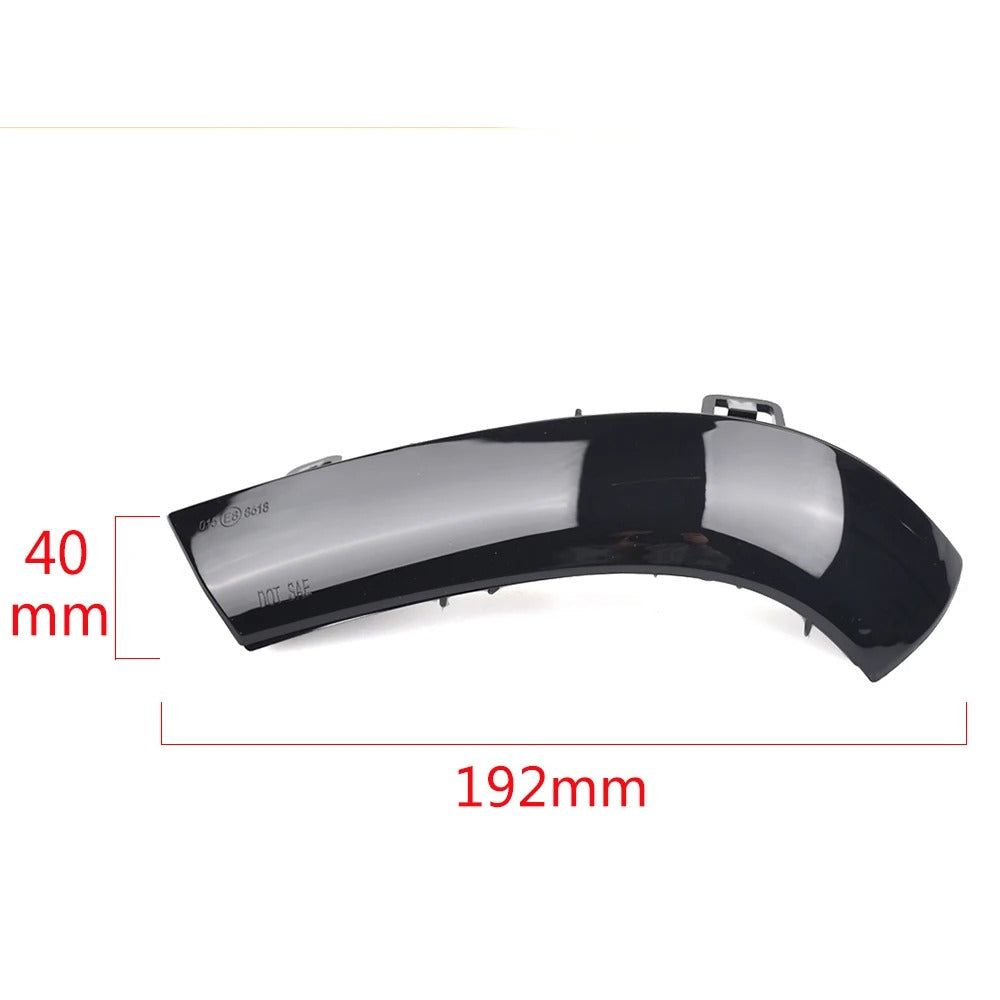 Measurement of a car fender with dimensions labeled on a white background