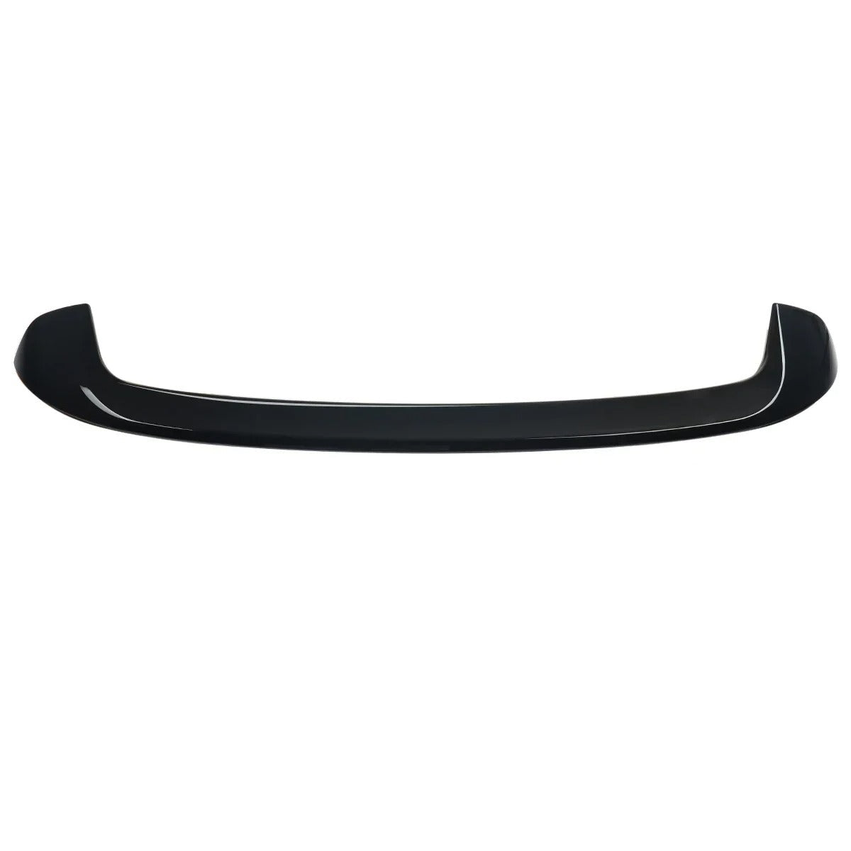 Black car bumper with red and white tape on a white background