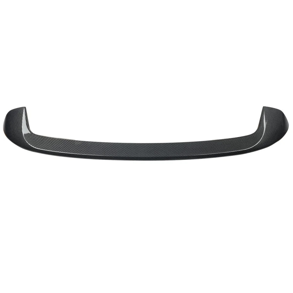 Carbon fiber car bumper with installation tape on a white background