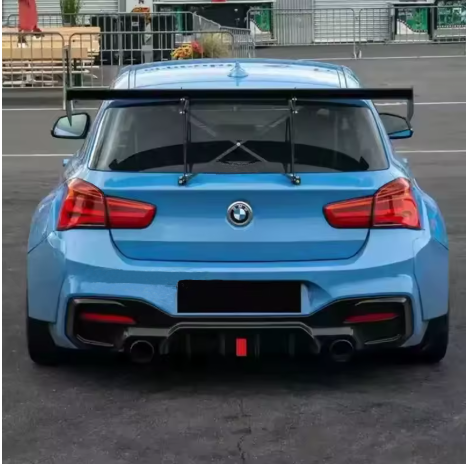 Rear Diffuser BMW F20-F21 2015-2019 , the photo shows the car with the diffuser installed - M-Pure Dynamics