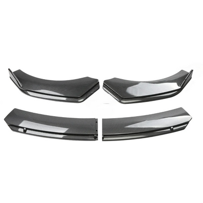 Splitter for Abarth 500 and 595, here the photo shows a close up of the splitter with the carbon look - M-Pure Dynamics