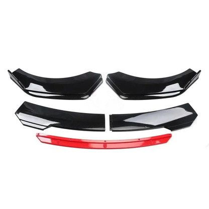Splitter for Abarth 500 and 595, here it shows the front splitter with the glossy black style - M-Pure Dynamics