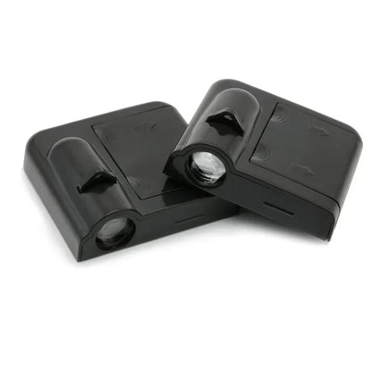 Abarth Style Door Projector for Punto and 500, a photo of the projector from a different angle - M-Pure Dynamics