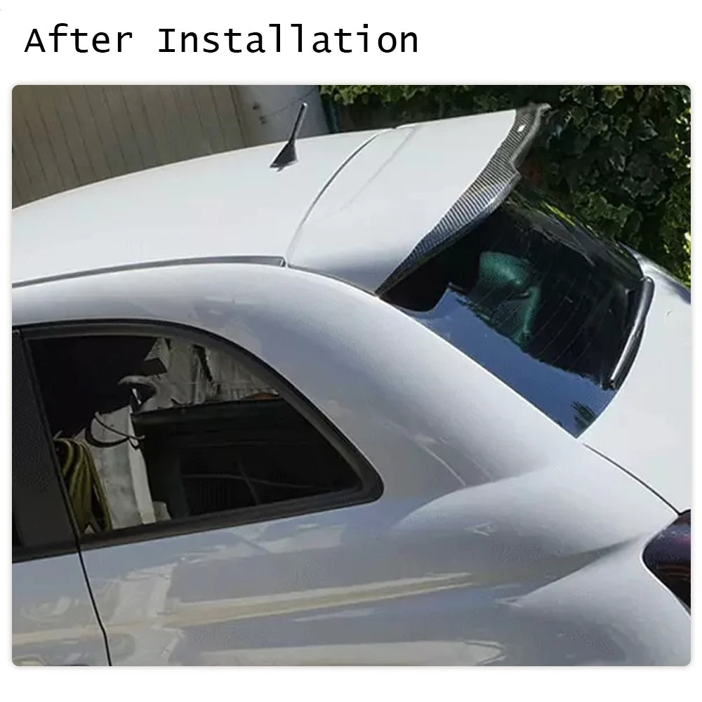 Spoiler for Abarth 500 and 595, here the  photo shows the spoiler on the car, shot from the side - M-Pure Dynamic