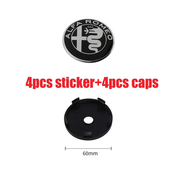 Wheel Caps 4 Pz for Alfa Romeo Giulietta Giulia MiTo Stelvio – M-Pure ...
