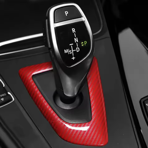 Auto Gear Shift Trim per BMW 1 2 3 4 Serie F20 F21 F22 F23 F30 F34 F35 F32 F33 F36, the photo shows the reed trim for the gearshift - M-Pure Dynamics