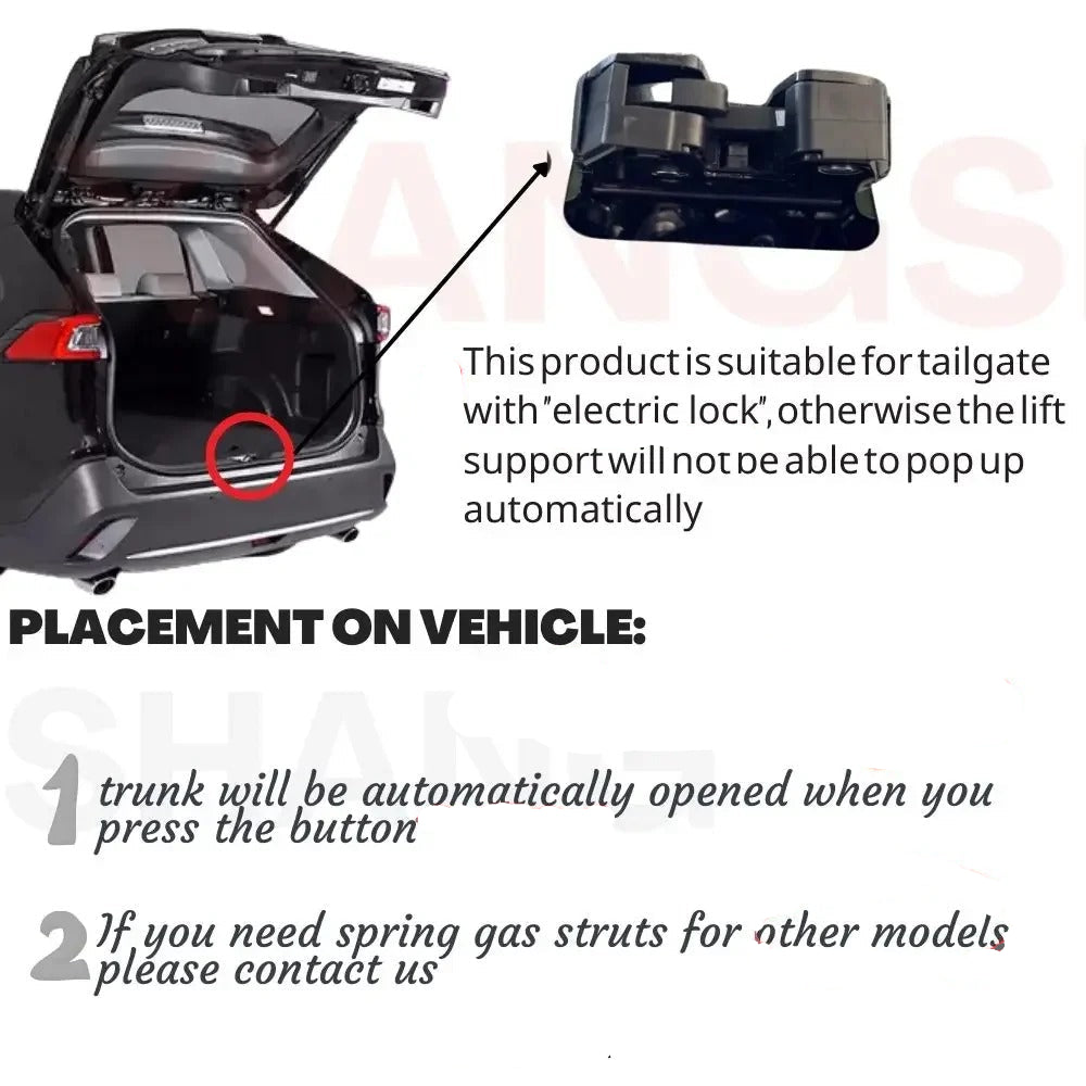 Automatic Car Trunk Spring 2pcs for Alfa Romeo Giulietta hatchback 2010-2020, the phot shows if you can install the product on your car and also how it works - M-Pure Dynamics