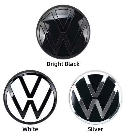 Volkswagen Golf 8 Badge, here the photo shows the badges different styles, bright black, white and silver - M-Pure Dynamics