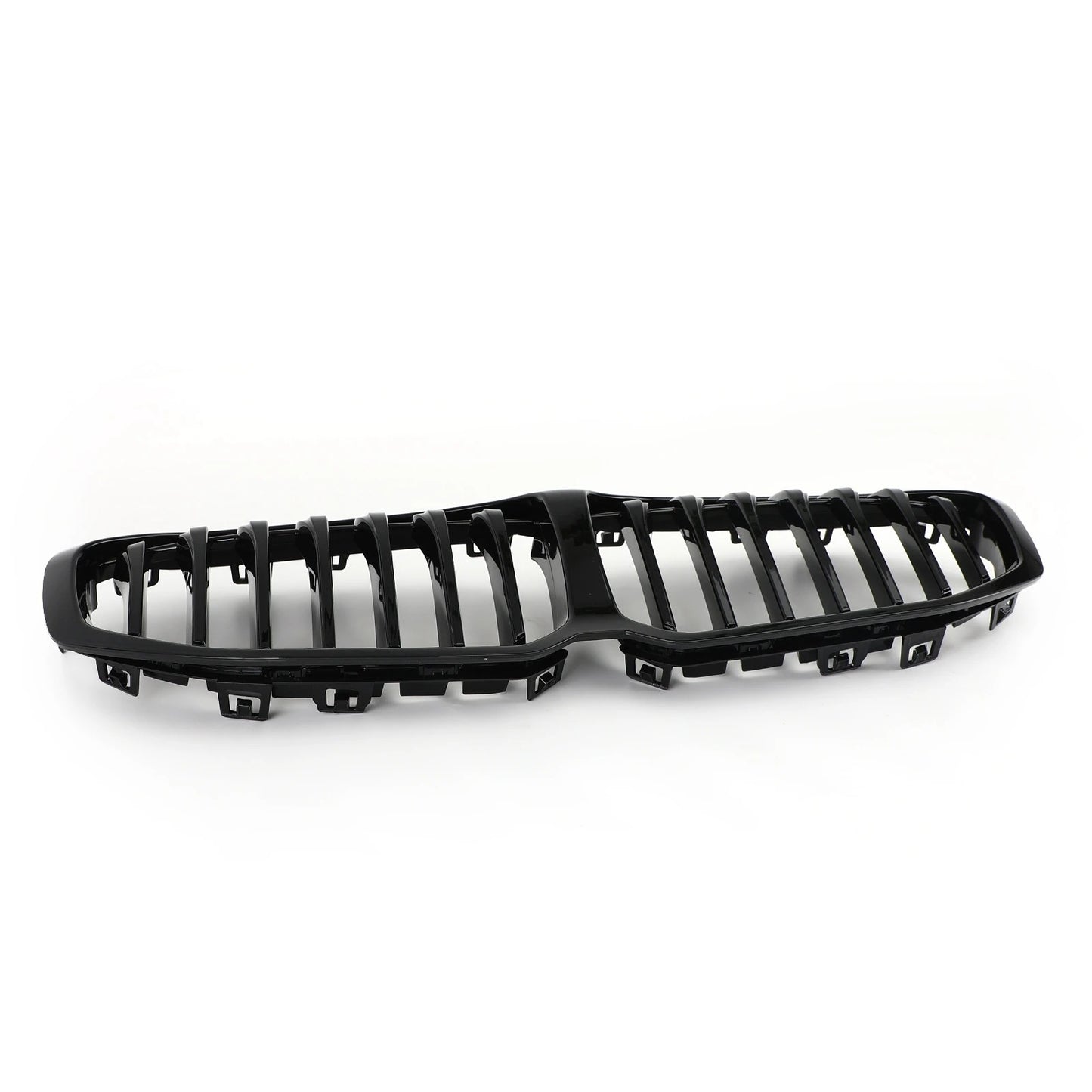 Black Front Grille bmw F40 here the photo shows te car with the mounted grille and also the grille inself - M-Pure Dynamics