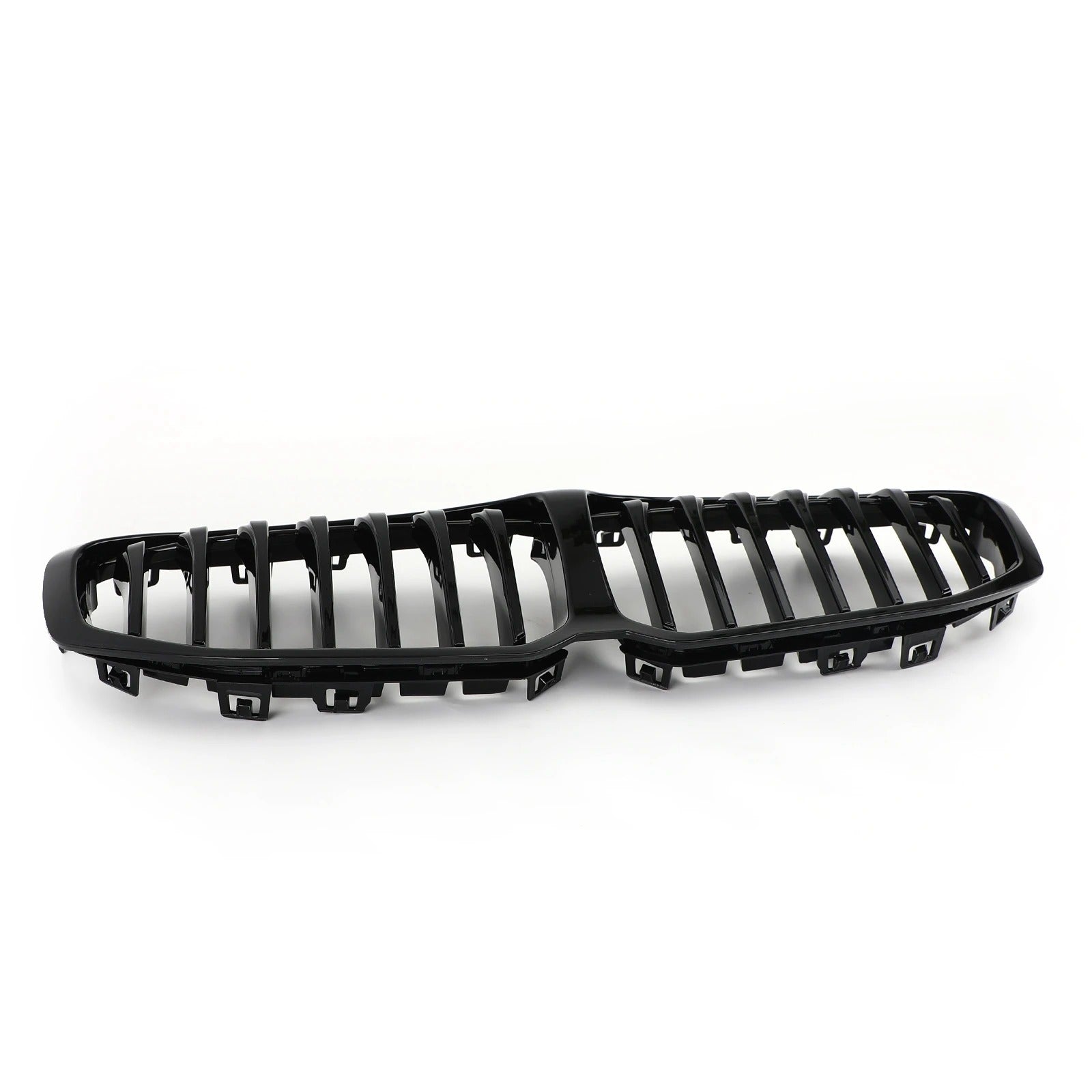 Black Front Grille bmw F40 here the photo shows te car with the mounted grille and also the grille inself - M-Pure Dynamics