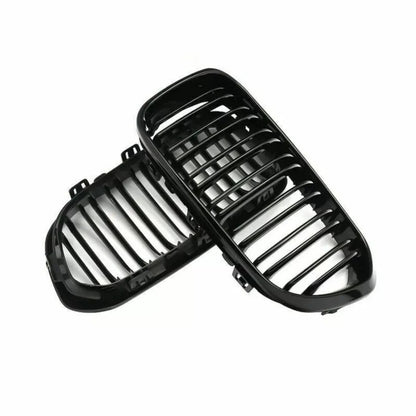 Black Front Grille for Bmw f20-f21 LCI 2015-2019, the poto shows the front grille upclose - M-Pure Dynamics