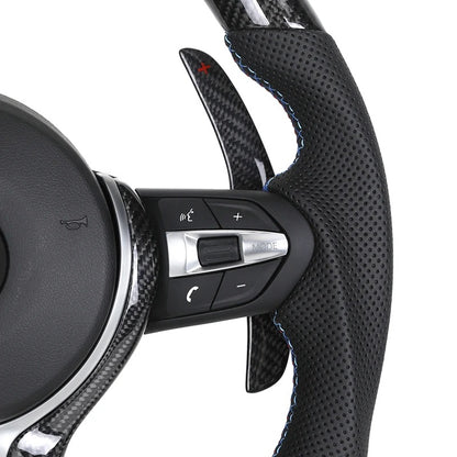Volante in fibra di carbonio con LEDs di cambiata per Bmw Serie 1,2,3,4,5,6
