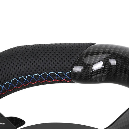 Volante in fibra di carbonio con LEDs di cambiata per Bmw Serie 1,2,3,4,5,6