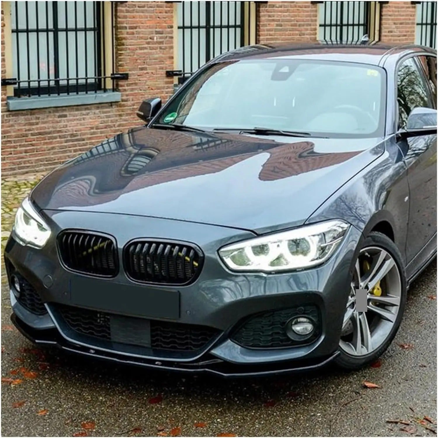 Splitter bmw f20-f21 LCi 2015-2019, the photo shows the front splitter installed on the car - M-Pure Dynamics