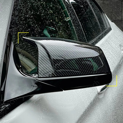 The Photo shows the Sport Cap installed on the car, with the carbon fiber color