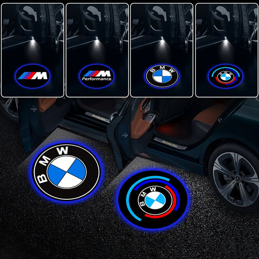 Door Projector BMW F-Series, the photo shows all of the different type of the leds styles - M-Pure Dynamics