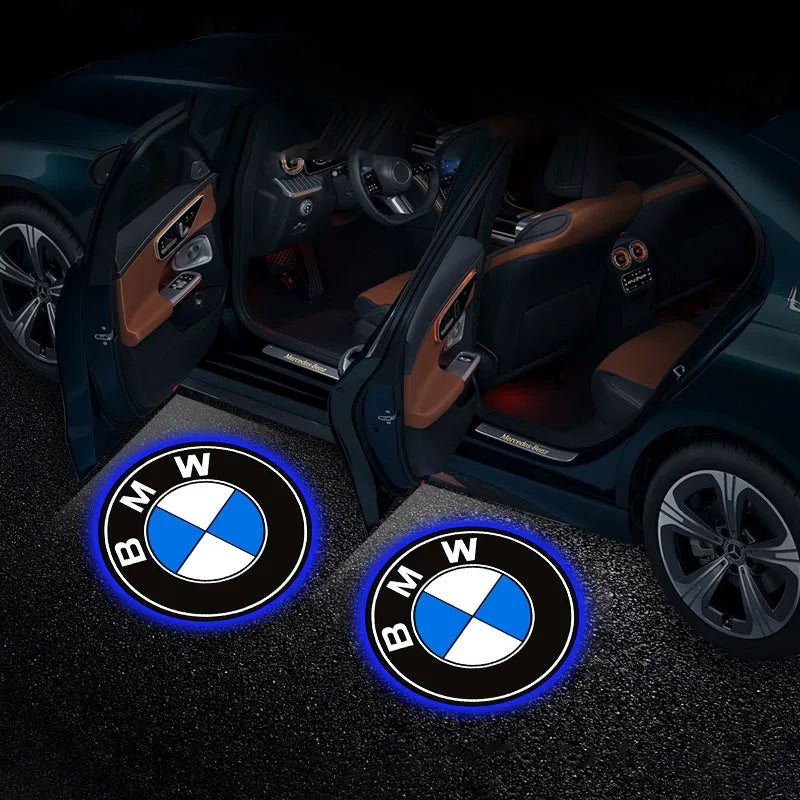 Door Projector BMW F-Series, here it shows an example on how the projectors using the regular Bmw style are going to look like once installed- M-Pure Dynamics