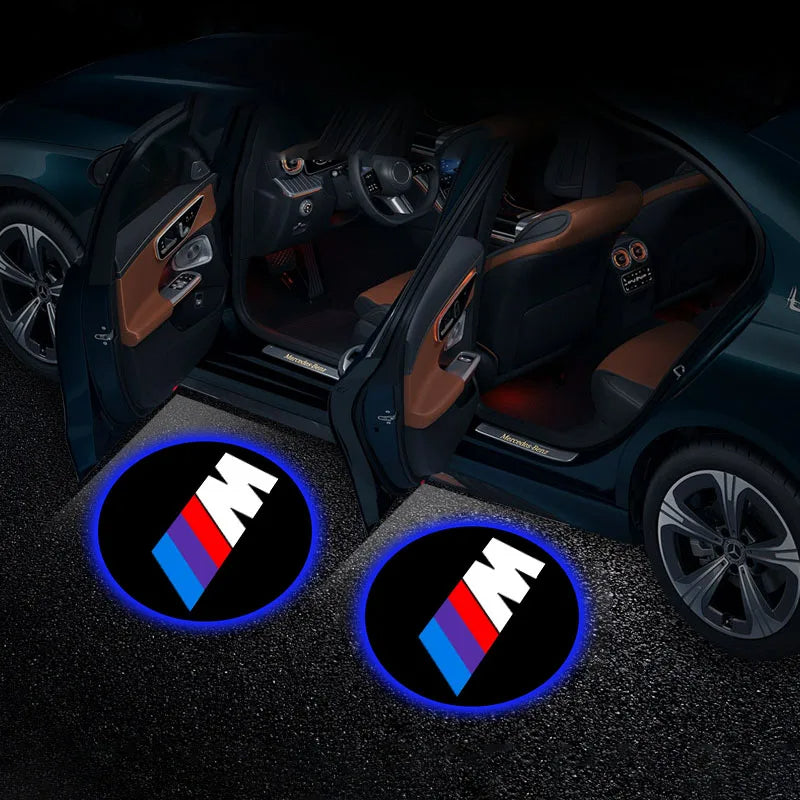 Door Projector BMW F-Series, here it shows an example on how the projectors using the M style are going to look like once installed- M-Pure Dynamics