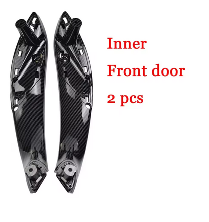 Carbon Fiber Door Handle (Inside) 2/4pcs F30 F80 F31 F32 F33 F34 F35 F36 3 4, the photo shows the 2 door handles close up - M-Pure Dynamics