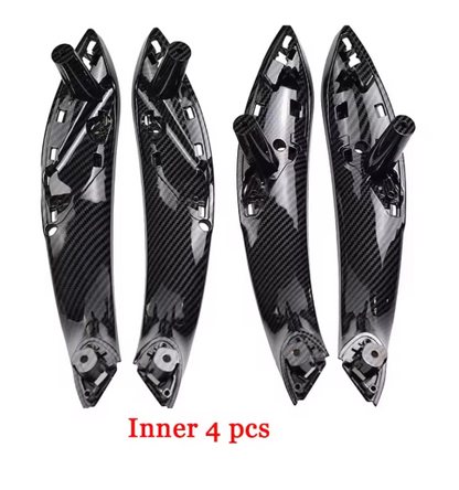 Carbon Fiber Door Handle (Inside) 2/4pcs F30 F80 F31 F32 F33 F34 F35 F36 3 4, the photo shows the 4 door handles close up - M-Pure Dynamics