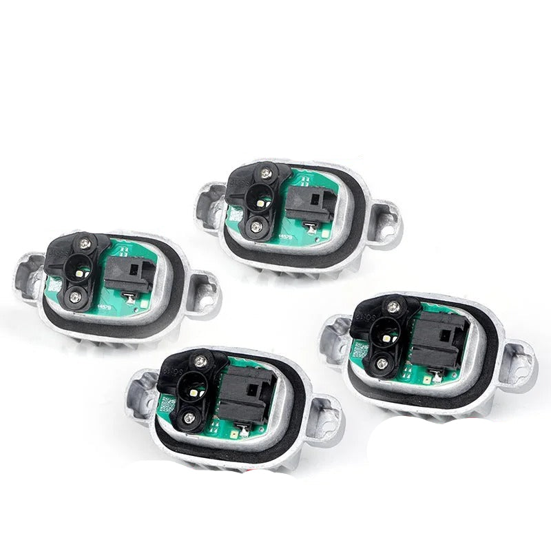 Four electronic connectors with 3-pin and 6-pin labels on a white background