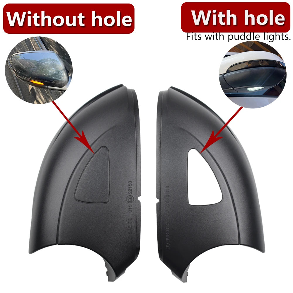 Dynamic Light for golf 6 here the photo shows the two different variants, either with the hole for the puddle light or without - M-Pure Dynamics