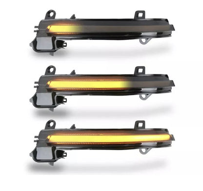 Dynamic Led Side Mirror Turn Signal Lights Indicator, the photo shows upclose the turning light indicator - M-Pure Dynamics