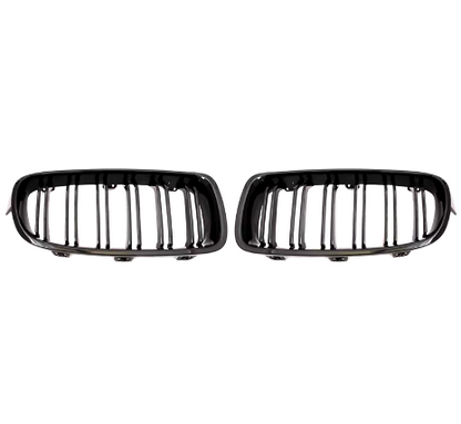 Black Front Grille BMW f30-f31-f35, the photo here it shows the front grille up close - M-Pure Dynamics